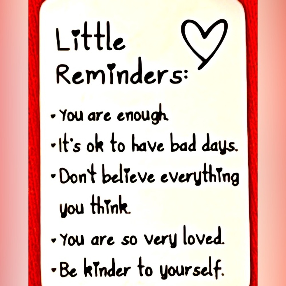 Affirmation 'You are Enough" Mental Health Silver Keychain Bag Charm